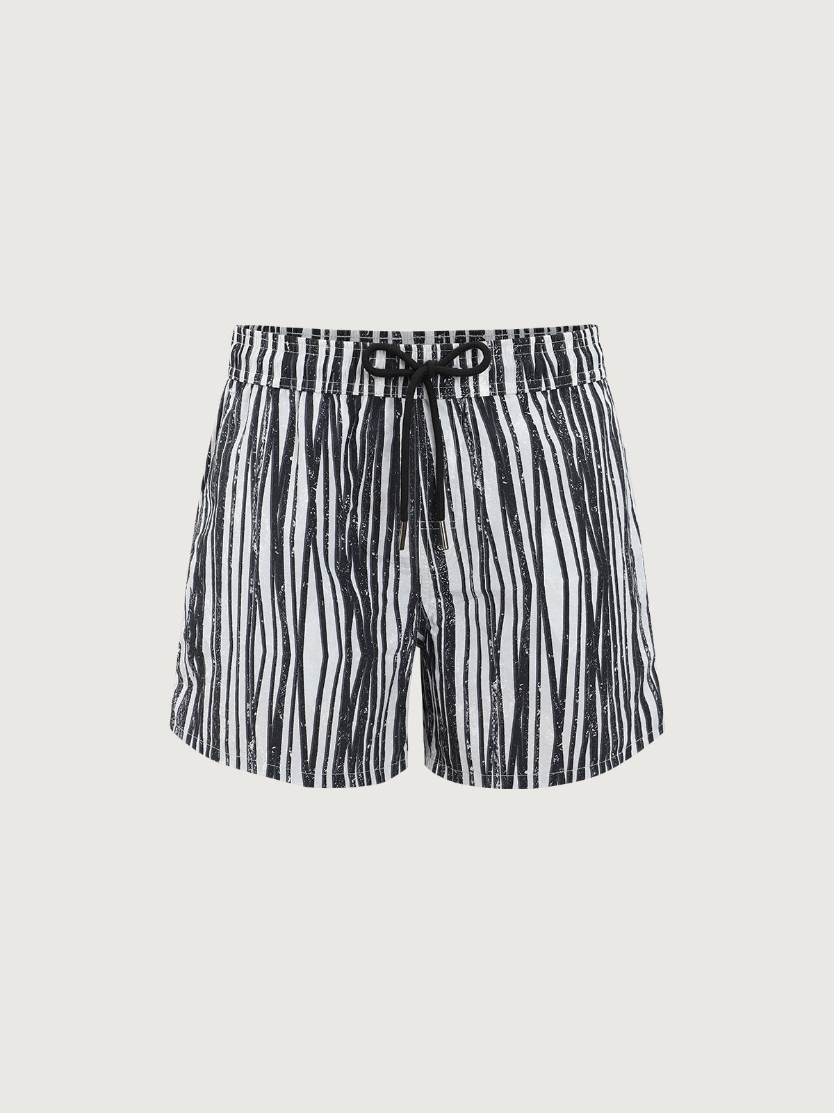 Men'S Woven Nylon Swim Shorts Black Men's Shorts - HAPNIXSTORE