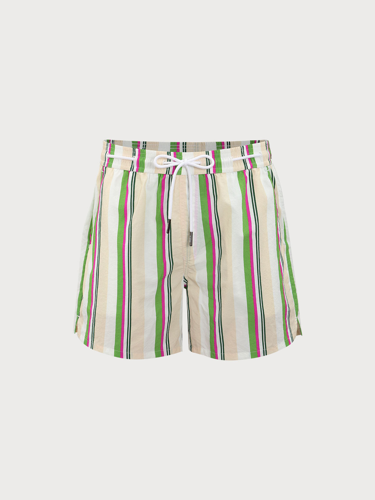 Men'S Woven Nylon Swim Shorts Green Men's Shorts - HAPNIXSTORE