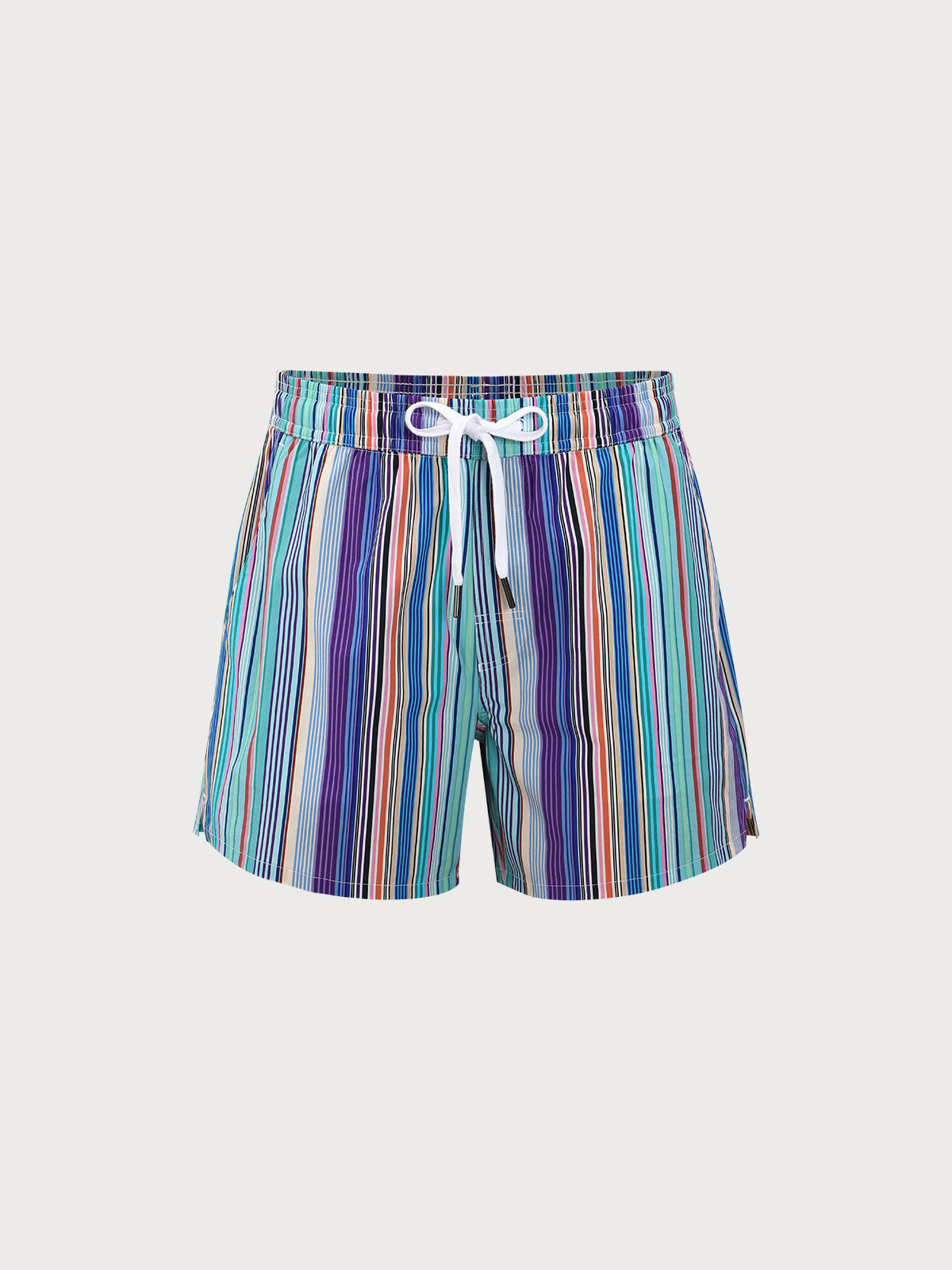 Men'S Woven Nylon Swim Shorts Multi Men's Shorts - HAPNIXSTORE