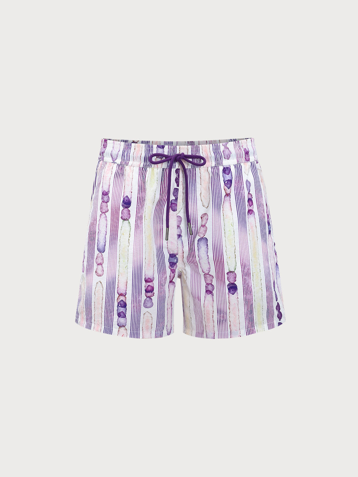 Men'S Woven Nylon Swim Shorts Purple Men's Shorts - HAPNIXSTORE