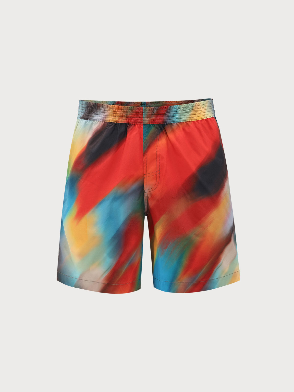 Men'S Woven Polyester Swim Shorts Multi Men's Shorts - HAPNIXSTORE